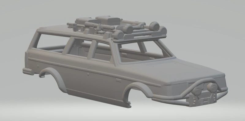 Volvo extreme custom 3D Print Model .c4d .max .obj .3ds .fbx .stl .blend 