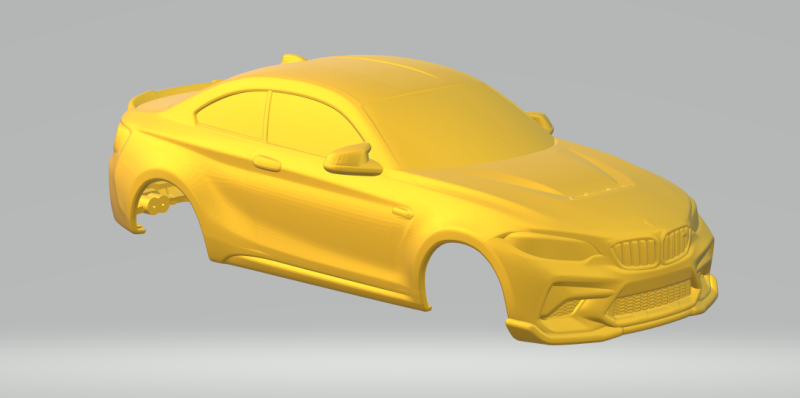 M2 CS 2020 closed 3D 프린트 모델 .c4d .max .obj .3ds .fbx .stl .blend 