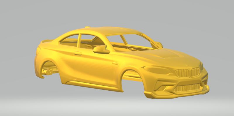 M2 CS 2020 Modello di stampa 3D .c4d .max .obj .3ds .fbx .stl .blend