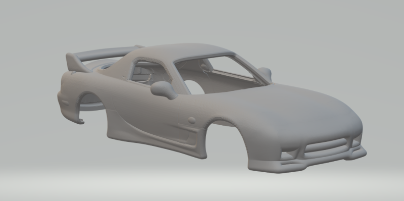 Maxda rx7 a-spec 3D 打印模型 .c4d .max .obj .3ds .fbx .stl .blend 