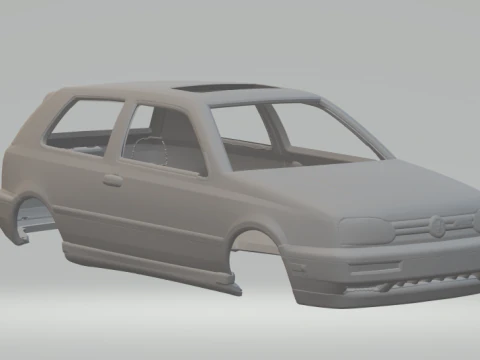 Volkswagen golf 3D Print Model