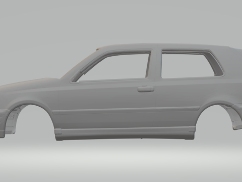 Volkswagen golf Model do druku 3D