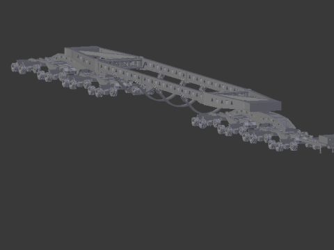 Oversize heavy trailer 3D Принт Модель