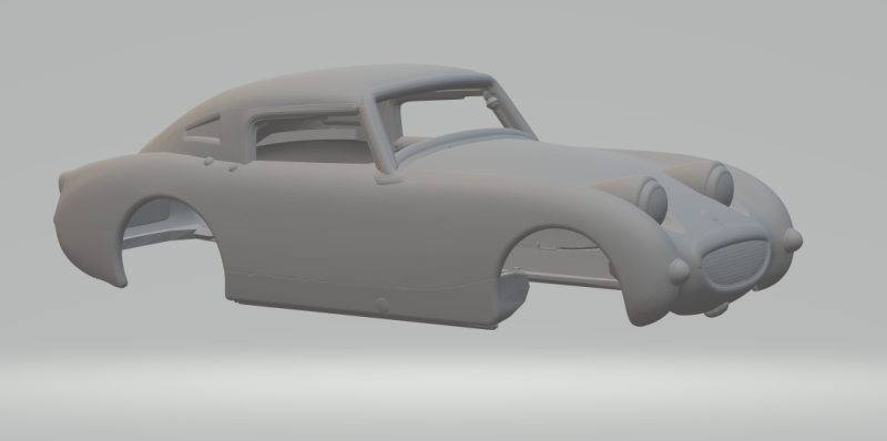 Austin healey coupe 3D 프린트 모델 .c4d .max .obj .3ds .fbx .stl .blend 