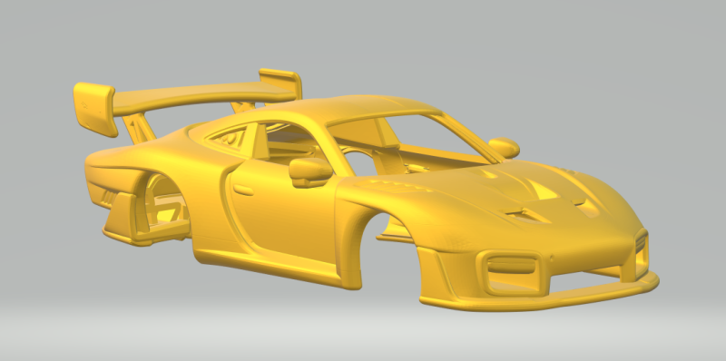 2019 Porsche Motorsport 935 3D Baskı Modeli .c4d .max .obj .3ds .fbx .stl .blend 