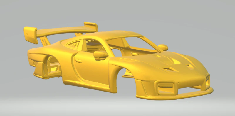 2019 Porsche Motorsport 935 3D Print Model .c4d .max .obj .3ds .fbx .stl .blend 