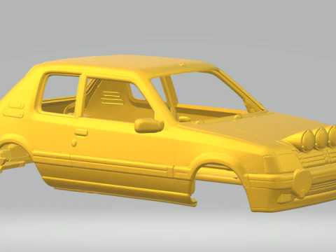 Peugeot 205-Rallye 3D Druckmodell