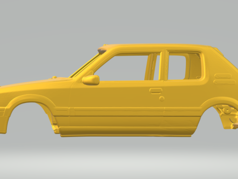 Peugeot 205 rally Model Cetak 3D
