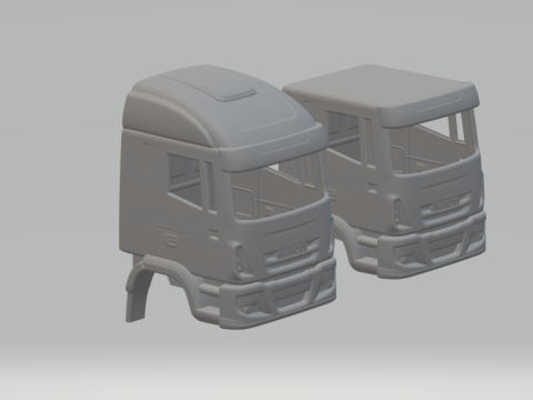 Iveco cabin 1-50 Model do druku 3D