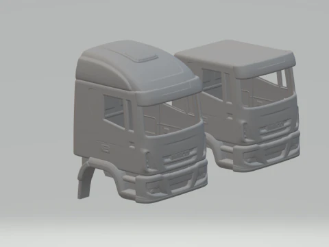 Iveco cabin 1-50 3D Print Model
