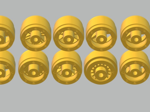 Pack wheels slotcar 1-32 3D प्रिंट मॉडल