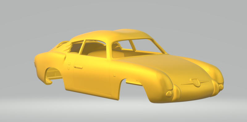 Abarth 750 gt 3D printmodel .c4d .max .obj .3ds .fbx .stl .blend 