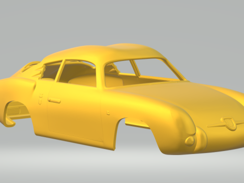 Abarth 750 gt 3Dプリントモデル