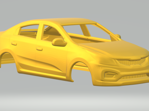 Kia rio sedan 3Dプリントモデル