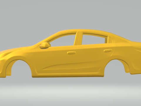 Kia rio sedan Model do druku 3D