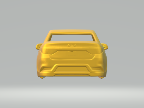Kia rio sedan Model do druku 3D