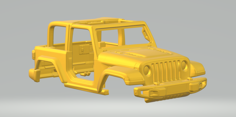 Jeep wrangler 3D Print Model .c4d .max .obj .3ds .fbx .stl .blend