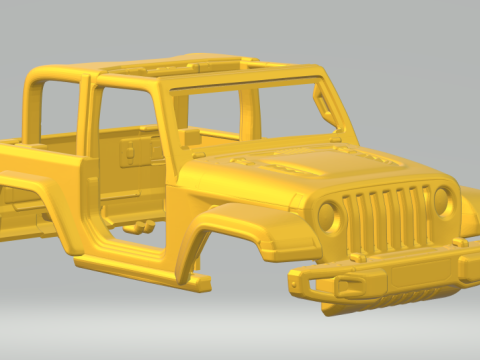 Jeep wrangler 3Dプリントモデル