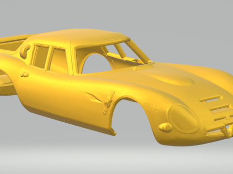 Alfa Romeo Giulia TZ2 Model do druku 3D