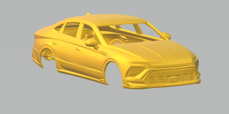 Hyundai sonata 3D Print Model .c4d .max .obj .3ds .fbx .stl .blend 