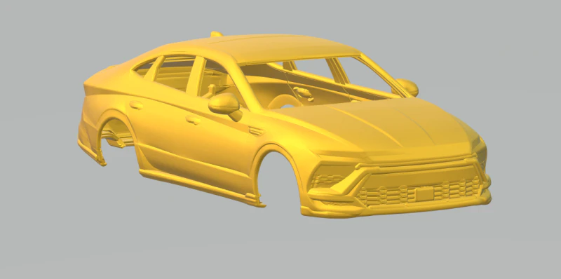 Hyundai sonata 3D Print Model .c4d .max .obj .3ds .fbx .stl .blend