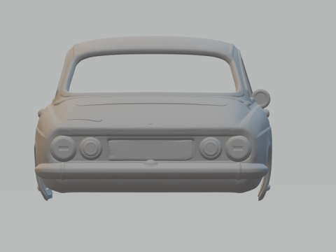 Simca 1200 S Coup 3D प्रिंट मॉडल
