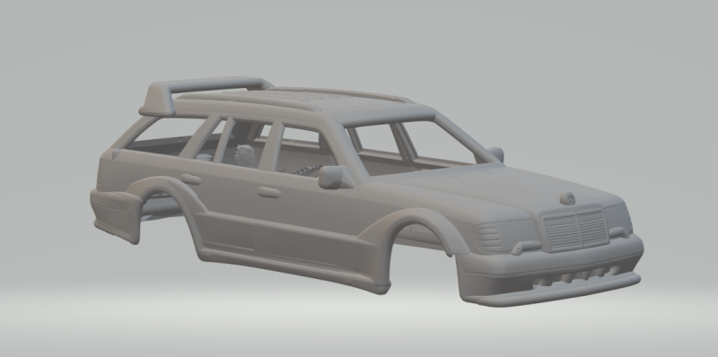 Mercedes e wagon custom 3D Druckmodell .c4d .max .obj .3ds .fbx .stl .blend