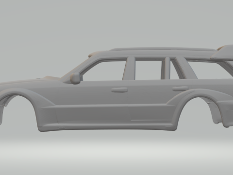 Mercedes e wagon custom Modelo de Impressão 3D