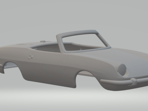 Fiat spider 3D Принт Модель
