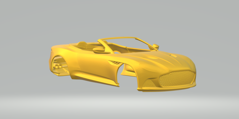 Aston Martin DBS Superleggera Model Cetak 3D .c4d .max .obj .3ds .fbx .stl .blend