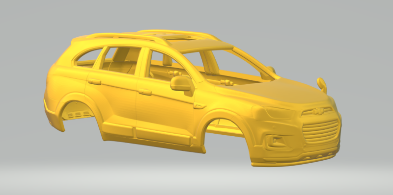 Chevrolet captiva Model do druku 3D .c4d .max .obj .3ds .fbx .stl .blend