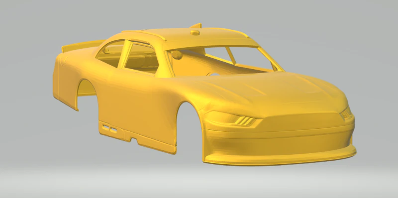Nascar mustang 3D Print Model .c4d .max .obj .3ds .fbx .stl .blend 