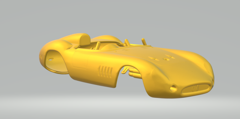 Maserati 300s 3D printmodel .c4d .max .obj .3ds .fbx .stl .blend