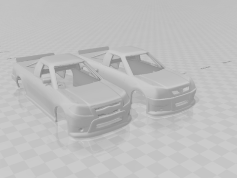 Pick up british race 3D 打印模型