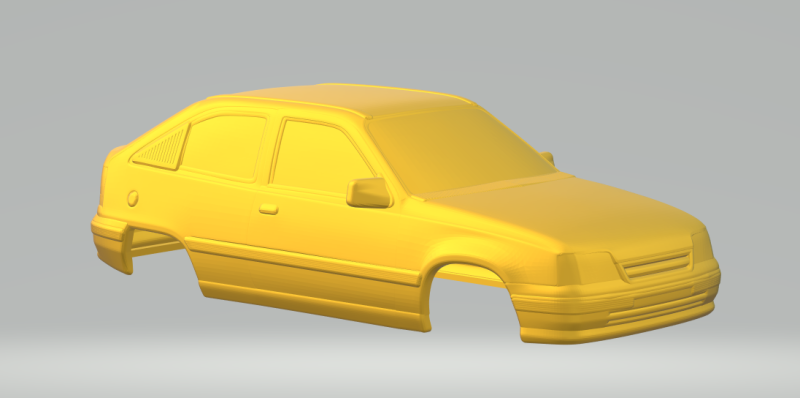 Opel kadett closed 3D Принт Модель .c4d .max .obj .3ds .fbx .stl .blend