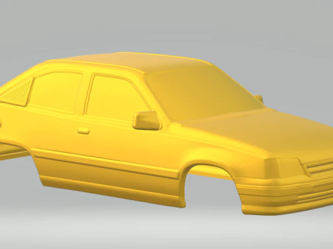 오펠 카데트(Opel Kadett) 폐쇄 3D 프린트 모델