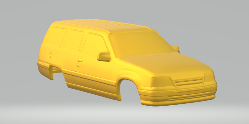 Opel kadett caravan closed 3D Принт Модель .c4d .max .obj .3ds .fbx .stl .blend 