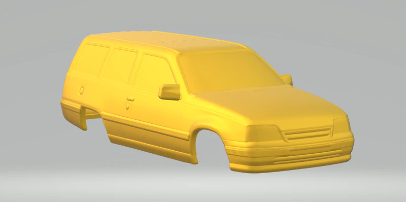 Opel kadett caravan closed 3D Print Model .c4d .max .obj .3ds .fbx .stl .blend