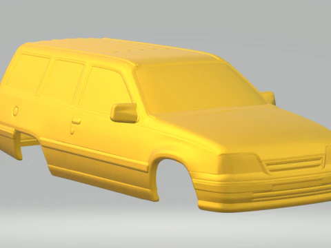 오펠 카데트 카라반 폐쇄 3D 프린트 모델