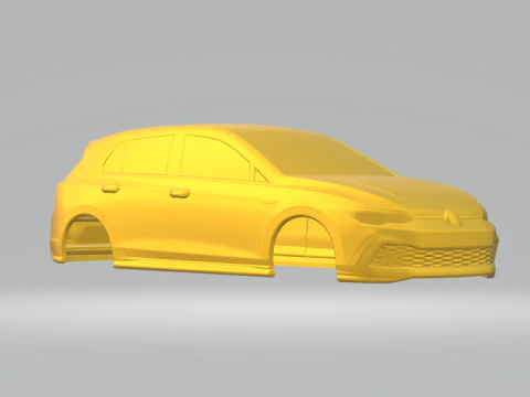 Volkswagen golf gtd cerrado Modelo de impresión 3D