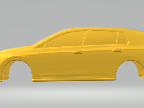 Volkswagen golf gtd closed Modelo de impresión 3D