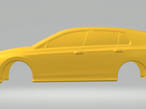 Volkswagen golf gtd closed 3D Print Model