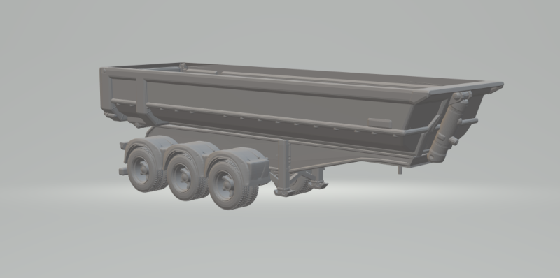 Dumper brazil 21t 3D Baskı Modeli .c4d .max .obj .3ds .fbx .stl .blend