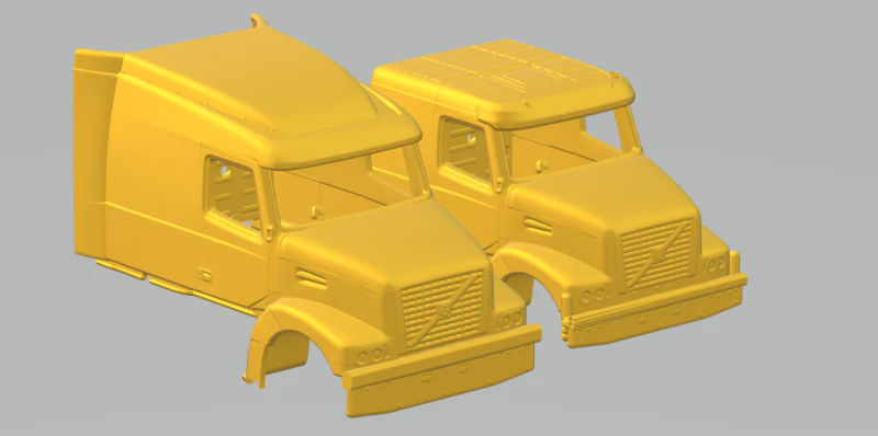 Cabin volvo vhd 3D Print Model .c4d .max .obj .3ds .fbx .stl .blend 