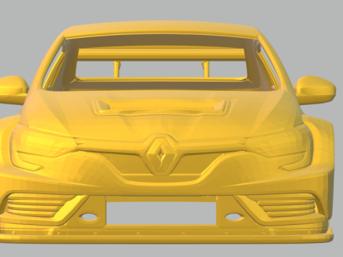 Renault megane race car 3D 프린트 모델