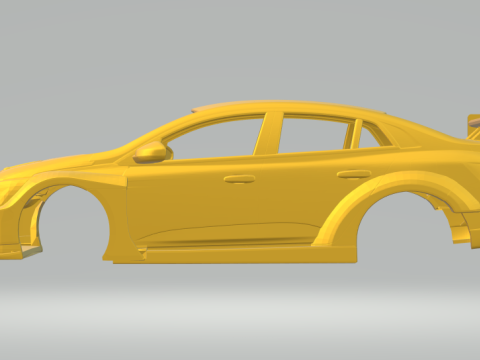 Renault megane race car 3D 프린트 모델