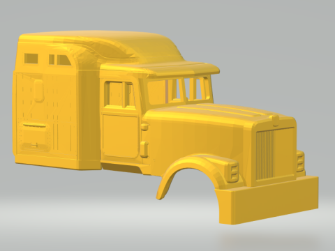 International 9300 sleeper 3Dプリントモデル