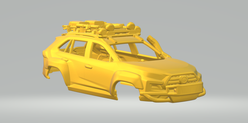 Toyota rav 4 3D Druckmodell .c4d .max .obj .3ds .fbx .stl .blend