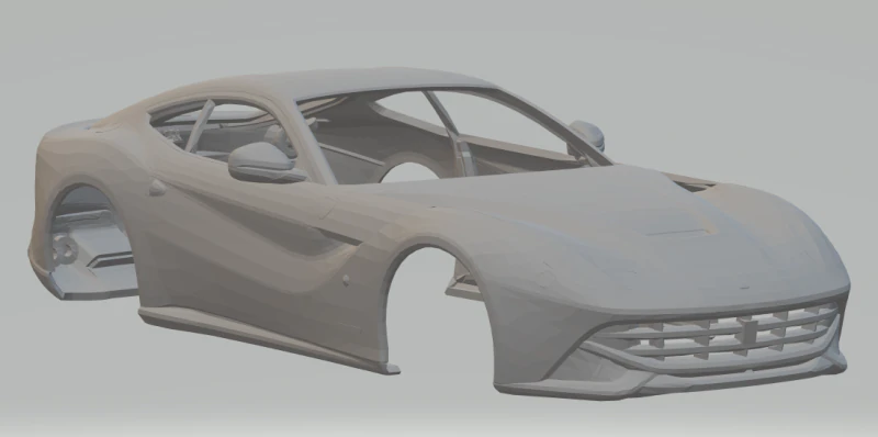 Ferrari f12 3D Print Model .c4d .max .obj .3ds .fbx .stl .blend