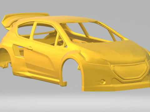 Peugeot 208 rally 3D Print Model